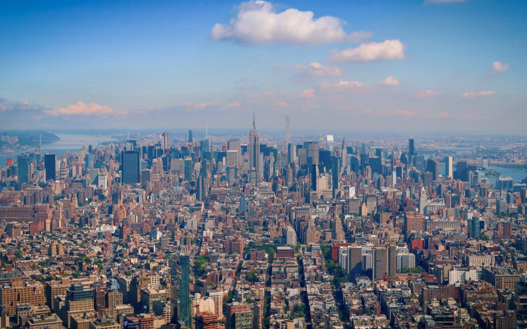 Vue depuis le One World Trade Center à New York