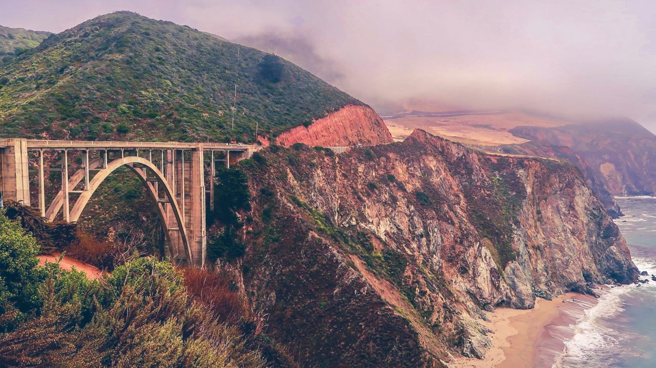Bixby Bridge sur la Highway 1 en Californie