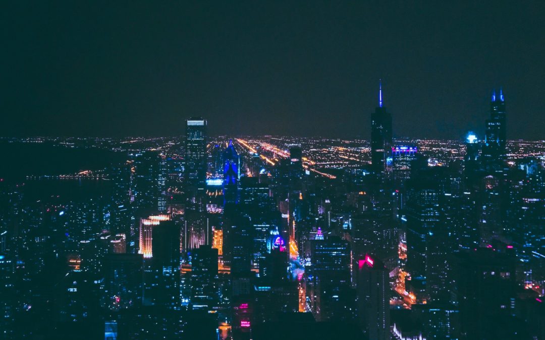 Vue depuis la Willis Tower à Chicago