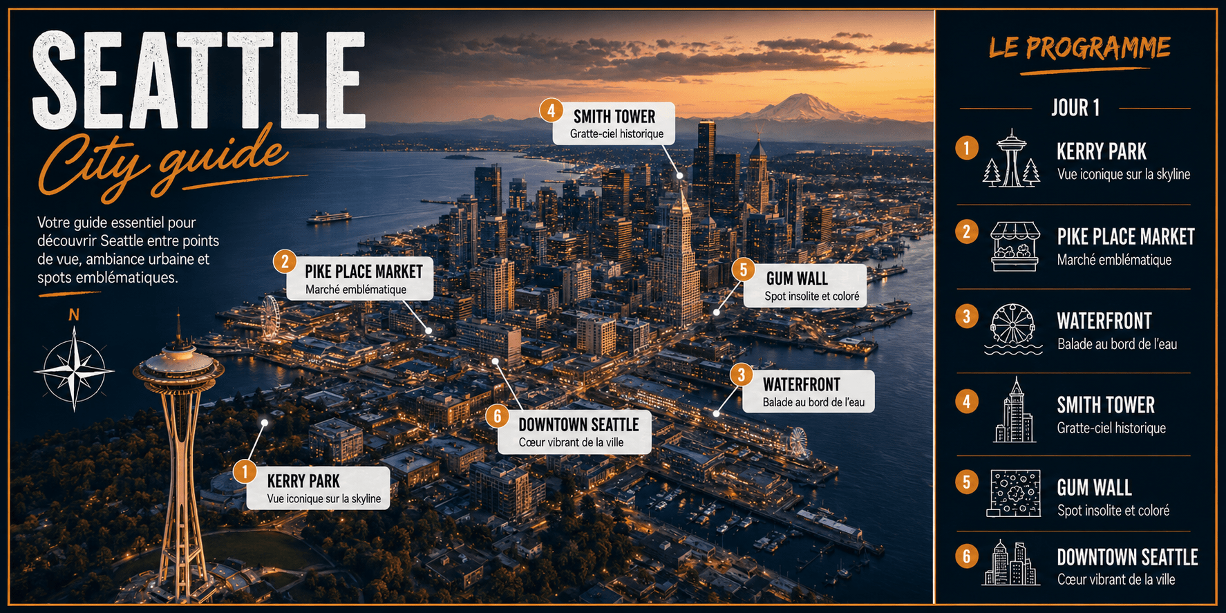 Seattle Seattle en 24 heures : que voir et que faire
