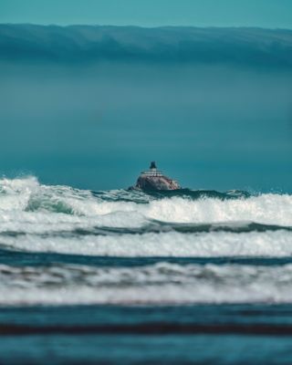 Océan déchaîné sur la côte de l’Oregon